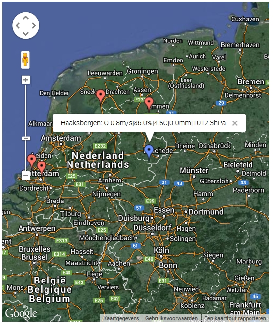 Aangesloten stations op 28 november2014